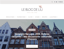 Tablet Screenshot of leblogdelili.fr